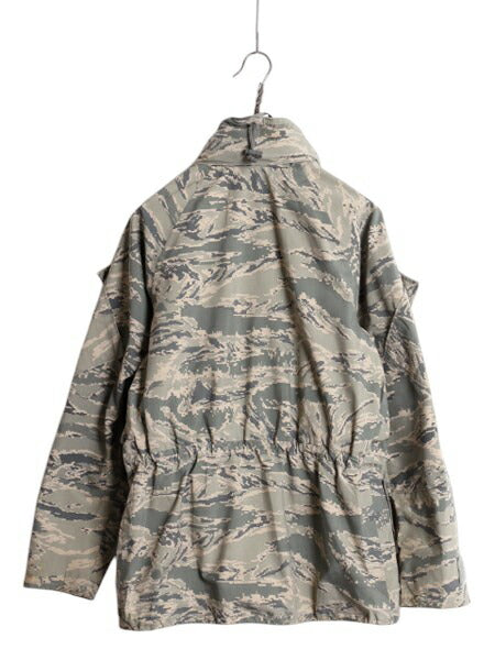 16年製 米軍実物 APECS デジタル タイガーカモ 迷彩 ゴアテックス ジャケット X-SMALL SHORT 古着 軍物 ミリタリー USAF ABU エアフォース