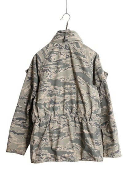 16年製 米軍実物 APECS デジタル タイガーカモ 迷彩 ゴアテックス ジャケット X-SMALL SHORT 古着 軍物 ミリタリー USAF ABU エアフォース