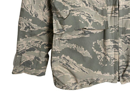 16年製 米軍実物 APECS デジタル タイガーカモ 迷彩 ゴアテックス ジャケット X-SMALL SHORT 古着 軍物 ミリタリー USAF ABU エアフォース