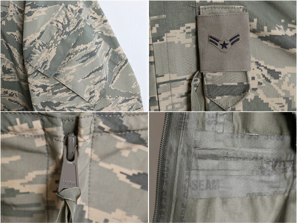 14年製 米軍実物 APECS デジタル タイガーカモ 迷彩 ゴアテックス ジャケット MEDIUM REGULAR 古着 軍物 ミリタリー USAF ABU エアフォース