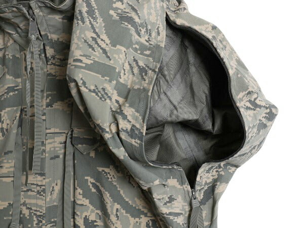 14年製 米軍実物 APECS デジタル タイガーカモ 迷彩 ゴアテックス ジャケット MEDIUM REGULAR 古着 軍物 ミリタリー USAF ABU エアフォース