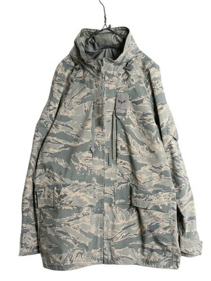 14年製 米軍実物 APECS デジタル タイガーカモ 迷彩 ゴアテックス ジャケット MEDIUM REGULAR 古着 軍物 ミリタリー USAF ABU エアフォース