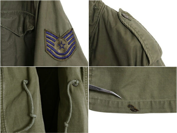 80s ALPHA 社製 81年製 米軍実物 US ARMY M-65 フィールド ジャケット SMALL REGULAR 古着 ミリタリー ヴィンテージ 3rd ブラス 軍物 M65