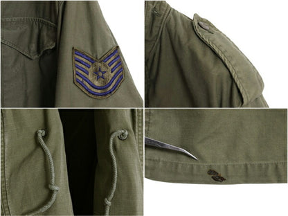 80s ALPHA 社製 81年製 米軍実物 US ARMY M-65 フィールド ジャケット SMALL REGULAR 古着 ミリタリー ヴィンテージ 3rd ブラス 軍物 M65