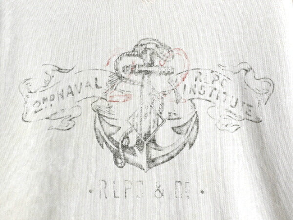 00s ポロ ラルフローレン 両V モックネック プリント スウェット メンズ M / オールド 裏起毛 トレーナー ヴィンテージ モデル ステンシル