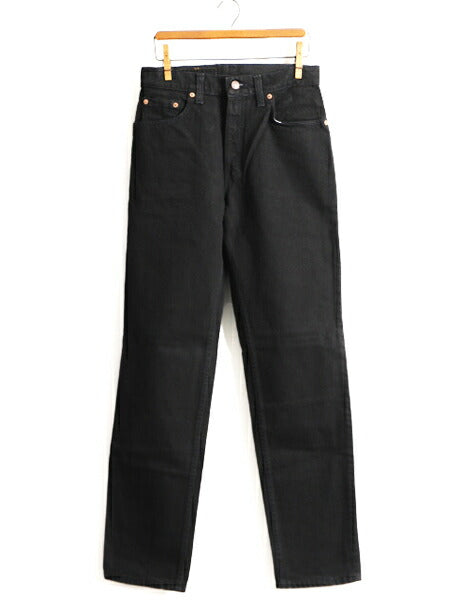 タグ付き 新品 デッドストック 90s USA製 Levis 505 ブラック デニム パンツ レディース S 程/ リーバイス ジーンズ ジーパン ストレート g