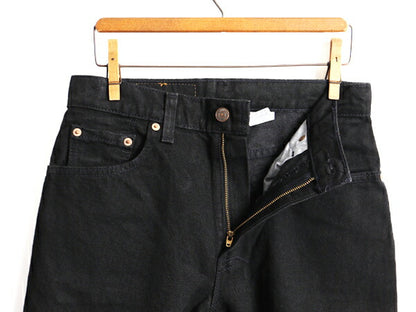 タグ付き 新品 デッドストック 90s USA製 Levis 505 ブラック デニム パンツ レディース S 程/ リーバイス ジーンズ ジーパン ストレート g
