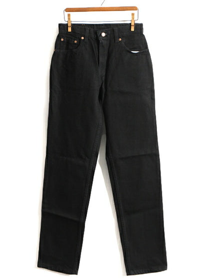 タグ付き 新品 デッドストック 90s USA製 Levis 505 ブラック デニム パンツ レディース S 程/ リーバイス ジーンズ ジーパン ストレート H