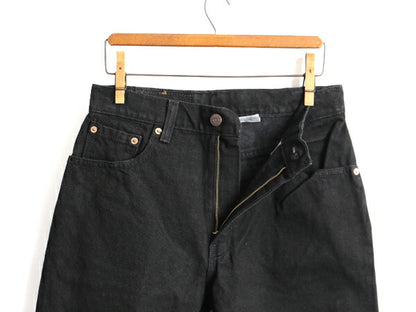 タグ付き 新品 デッドストック 90s USA製 Levis 505 ブラック デニム パンツ レディース S 程/ リーバイス ジーンズ ジーパン ストレート J