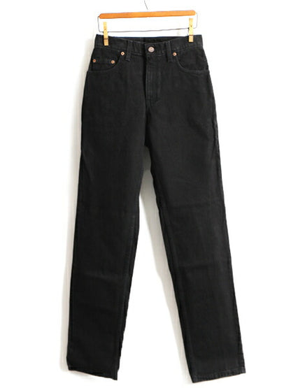 タグ付き 新品 デッドストック 90s USA製 Levis 505 ブラック デニム パンツ レディース S 程/ リーバイス ジーンズ ジーパン ストレート N