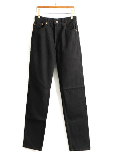 タグ付き 新品 デッドストック 90s USA製 Levis 505 ブラック デニム パンツ レディース S 程/ リーバイス ジーンズ ジーパン ストレート R