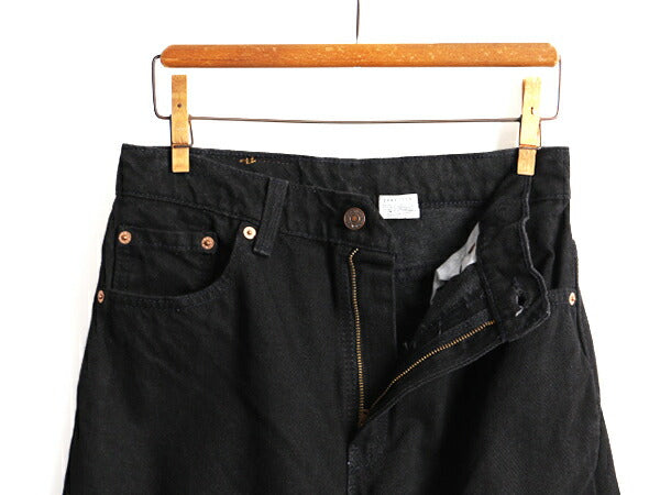 タグ付き 新品 デッドストック 90s USA製 Levis 505 ブラック デニム パンツ レディース S 程/ リーバイス ジーンズ ジーパン ストレート R