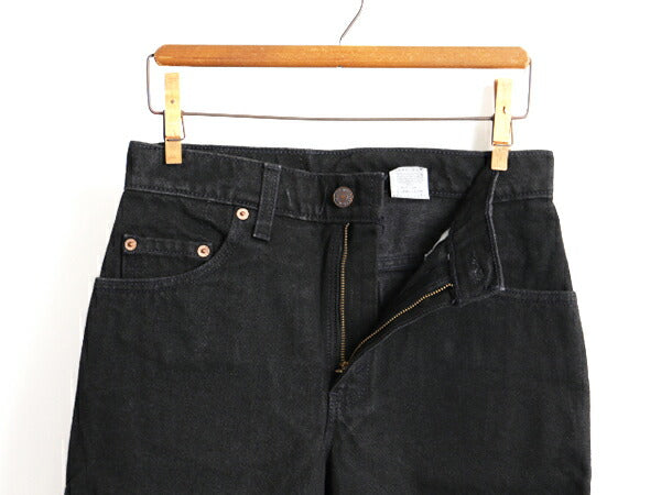 タグ付き 新品 デッドストック 90s USA製 Levis 505 ブラック デニム パンツ レディース S 程/ リーバイス ジーンズ ジーパン ストレート U