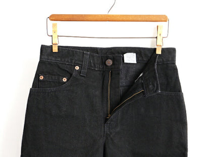 タグ付き 新品 デッドストック 90s USA製 Levis 505 ブラック デニム パンツ レディース S 程/ リーバイス ジーンズ ジーパン ストレート U