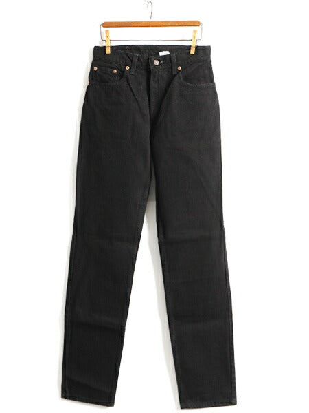 タグ付き 新品 デッドストック 90s USA製 Levis 505 ブラック デニム パンツ レディース M 程/ リーバイス ジーンズ ジーパン ストレート V