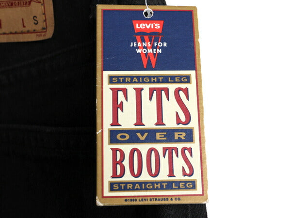 タグ付き 新品 デッドストック 90s USA製 Levis 505 ブラック デニム パンツ レディース S 程/ リーバイス ジーンズ ジーパン ストレート W