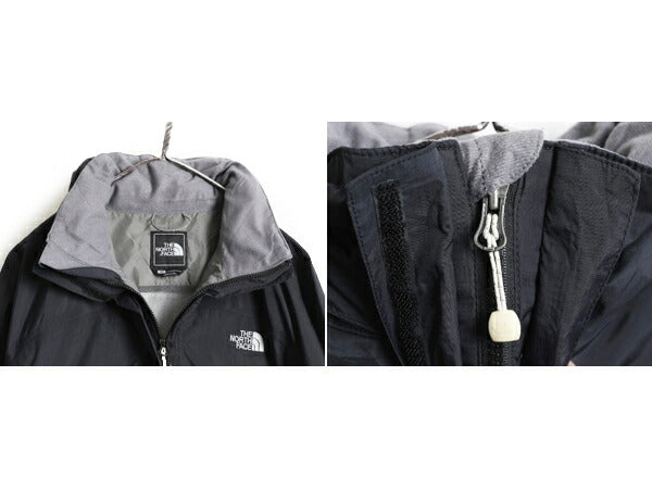 ノースフェイス HyVent ナイロン ジャケット レディース S 古着 The North Face アウトドア ジャンパー ブルゾン マンパ パーカー 薄手 黒