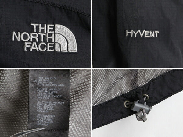 ノースフェイス HyVent ナイロン ジャケット レディース S 古着 The North Face アウトドア ジャンパー ブルゾン マンパ パーカー 薄手 黒