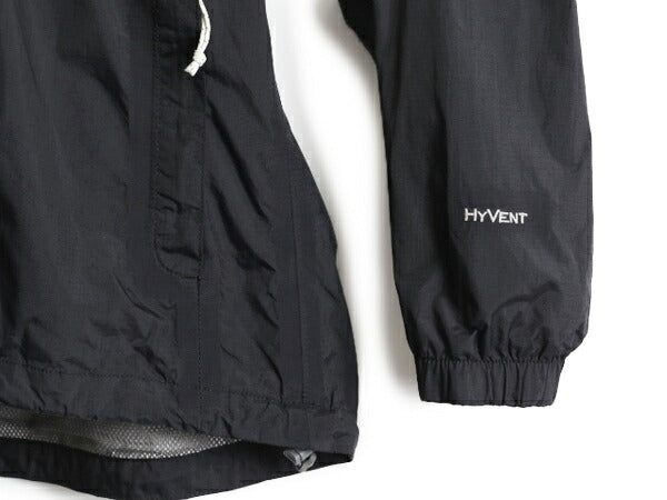 ノースフェイス HyVent ナイロン ジャケット レディース S 古着 The North Face アウトドア ジャンパー ブルゾン マンパ パーカー 薄手 黒