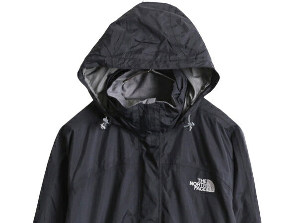 ノースフェイス HyVent ナイロン ジャケット レディース S 古着 The North Face アウトドア ジャンパー ブルゾン マンパ パーカー 薄手 黒