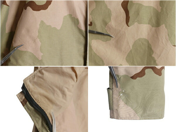 00s 米軍実物 US ARMY ECWCS デザートカモ 迷彩 ゴアテックス ジャケット LARGE SHORT / 02年製 1st GEN 初期型 ミリタリー マンパ 3C 軍物