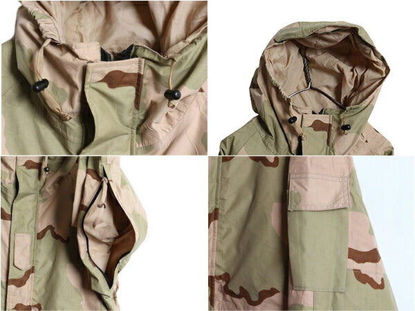 00s 米軍実物 US ARMY ECWCS デザートカモ 迷彩 ゴアテックス ジャケット LARGE SHORT / 02年製 1st GEN 初期型 ミリタリー マンパ 3C 軍物
