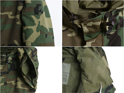 90s 米軍実物 US ARMY ECWCS ゴアテックス ウッドランドカモ 迷彩 ミリタリー ジャケット MEDIUM REGULAR / 軍物 96年製 1st GEN パーカー