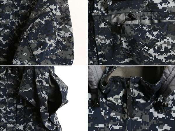 米軍実物 USN ネイビー デジタルカモ TYPE1 迷彩 ゴアテックス ジャケット X-LARGE LONG / NAVY NWU ミリタリー マウンテンパーカー 軍物