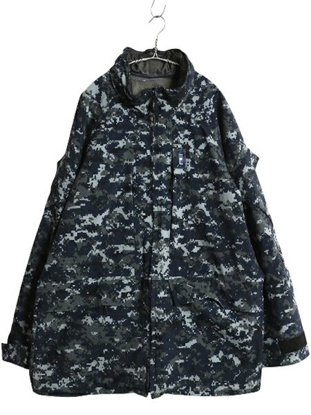 米軍実物 USN ネイビー デジタルカモ TYPE1 迷彩 ゴアテックス ジャケット X-LARGE LONG / NAVY NWU ミリタリー マウンテンパーカー 軍物