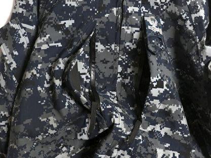 米軍実物 USN ネイビー デジタルカモ TYPE1 迷彩 ゴアテックス ジャケット MEDIUM LONG 14年製 NAVY NWU ミリタリー マンパ パーカー 軍物