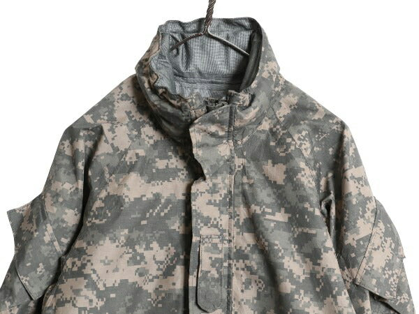 デッドストック 米軍実物 US ARMY ECWCS デジタルカモ 迷彩 ゴアテックス ジャケット SMALL SHORT 新品 09年製 軍物 ACU マンパ ミリタリー