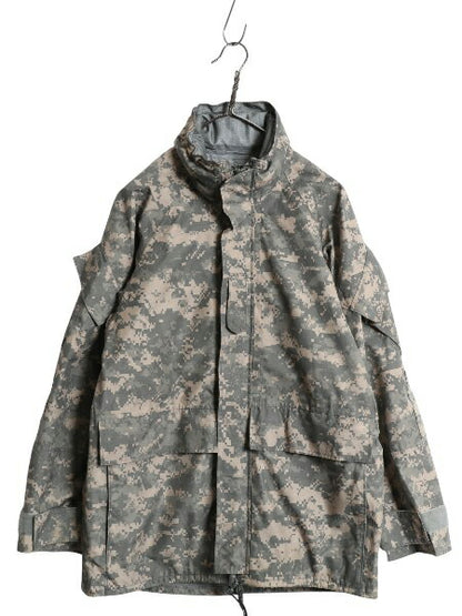 デッドストック 米軍実物 US ARMY ECWCS デジタルカモ 迷彩 ゴアテックス ジャケット SMALL SHORT 新品 09年製 軍物 ACU マンパ ミリタリー