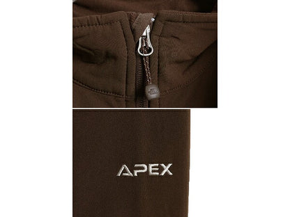 US企画 ノースフェイス APEX ソフトシェル ジャケット レディース S アウトドア The North Face ストレッチ エイペックス 裏 フリース 茶