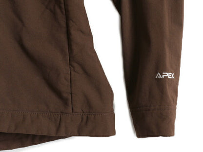 US企画 ノースフェイス APEX ソフトシェル ジャケット レディース S アウトドア The North Face ストレッチ エイペックス 裏 フリース 茶