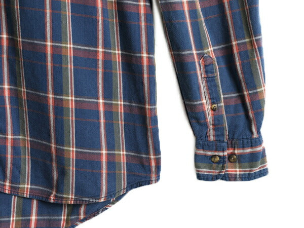 90s ドッカーズ リーバイス チェック 長袖 シャツ メンズ L / 古着 90年代 オールド LEVIS DOCKERS ヘビーウェイト コットン ポケット付き