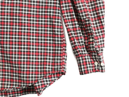 90s OLD GAP チェック 長袖 シャツ メンズ XL 古着 90年代 オールド ギャップ コットン 旧タグ 大きいサイズ 紺タグ 青タグ ポケット付き