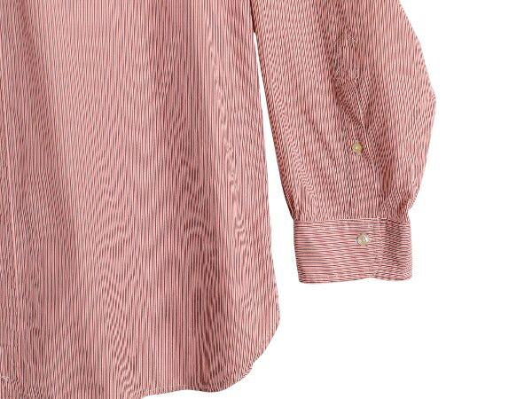 ブルックスブラザーズ バンドカラー ストライプ 長袖 シャツ メンズ XL マチ付き ヴィンテージ モデル コットン 大きいサイズ マルチカラー