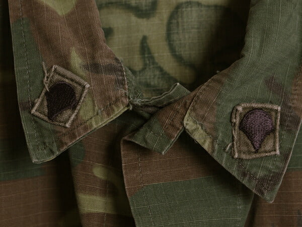 60s 米軍実物 US ARMY ジャングルファティーグ ジャケット MEDIUM REGULAR 69年製 ヴィンテージ ERDL グリーンリーフ カモ 迷彩 軍物
