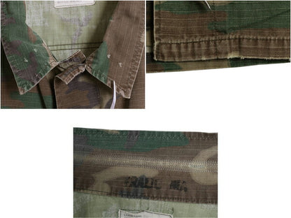 70s 米軍実物 USMC LC-1 ブラウンリーフ カモ ホットウェザー ジャケット LARGE LONG / 79年製 ヴィンテージ ミリタリー 迷彩 海兵隊 軍物