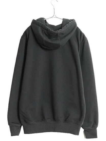 US企画 カーハート スウェット フード パーカー メンズ S 古着 ヘビーウェイト トレーナー プルオーバー 裏起毛 Rain Defender 撥水加工 黒