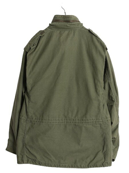 80s 米軍実物 US ARMY M-65 フィールド ジャケット MEDIUM SHORT ヴィンテージ ミリタリー アーミー 軍物 ブルゾン 3rd ブラス カーキ M65