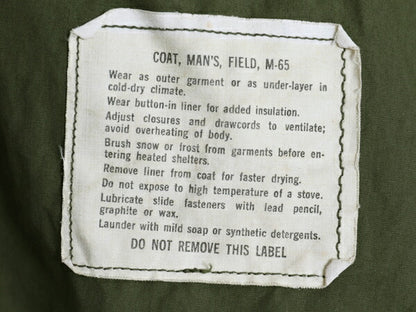 ほぼ デッドストック 70s ALPHA 社製 米軍実物 US ARMY M-65 フィールド ジャケット MEDIUM LONG / 70年製 ヴィンテージ ミリタリー 2nd