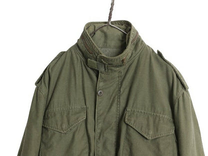 80s ALPHA 社製 米軍実物 US ARMY M-65 フィールド ジャケット MEDIUM LONG / 80年製 ヴィンテージ ミリタリー アーミー 軍物 ブルゾン 3rd