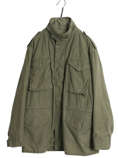 80s ALPHA 社製 米軍実物 US ARMY M-65 フィールド ジャケット MEDIUM LONG / 80年製 ヴィンテージ ミリタリー アーミー 軍物 ブルゾン 3rd