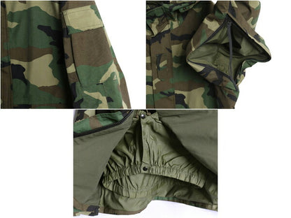 90s 米軍実物 US ARMY ECWCS ゴアテックス ウッドランドカモ 迷彩 ミリタリー ジャケット MEDIUM SHORT オールド 96年製 1st GEN パーカー