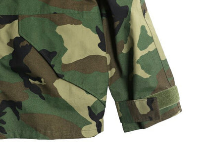 90s 米軍実物 US ARMY ECWCS ゴアテックス ウッドランドカモ 迷彩 ミリタリー ジャケット MEDIUM SHORT オールド 96年製 1st GEN パーカー