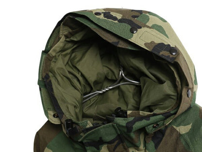90s 米軍実物 US ARMY ECWCS ゴアテックス ウッドランドカモ 迷彩 ミリタリー ジャケット MEDIUM SHORT オールド 96年製 1st GEN パーカー