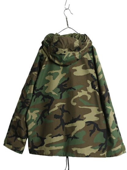 90s 米軍実物 US ARMY ECWCS ゴアテックス ウッドランドカモ 迷彩 ミリタリー ジャケット LARGE SHORT オールド 98年製 1st GEN パーカー