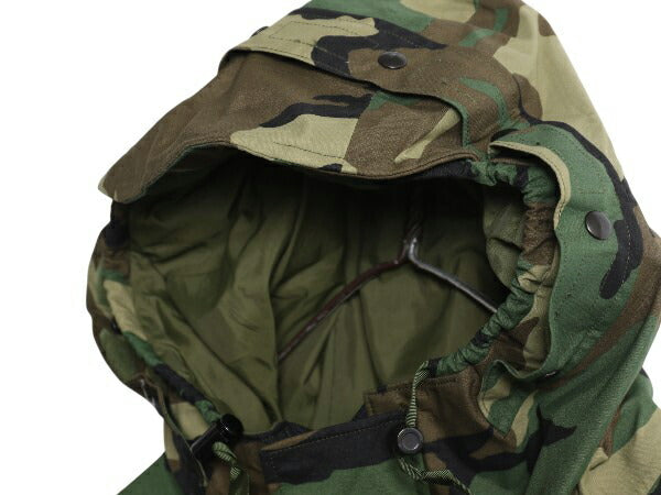 90s 米軍実物 US ARMY ECWCS ゴアテックス ウッドランドカモ 迷彩 ミリタリー ジャケット LARGE SHORT オールド 98年製 1st GEN パーカー