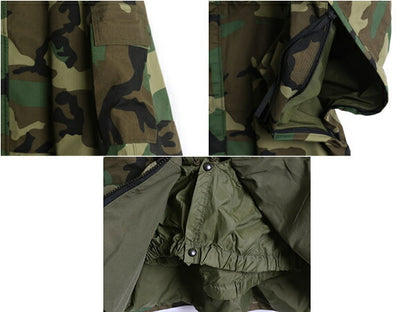 90s 米軍実物 US ARMY ECWCS ゴアテックス ウッドランドカモ 迷彩 ミリタリー ジャケット LARGE SHORT オールド 98年製 1st GEN パーカー